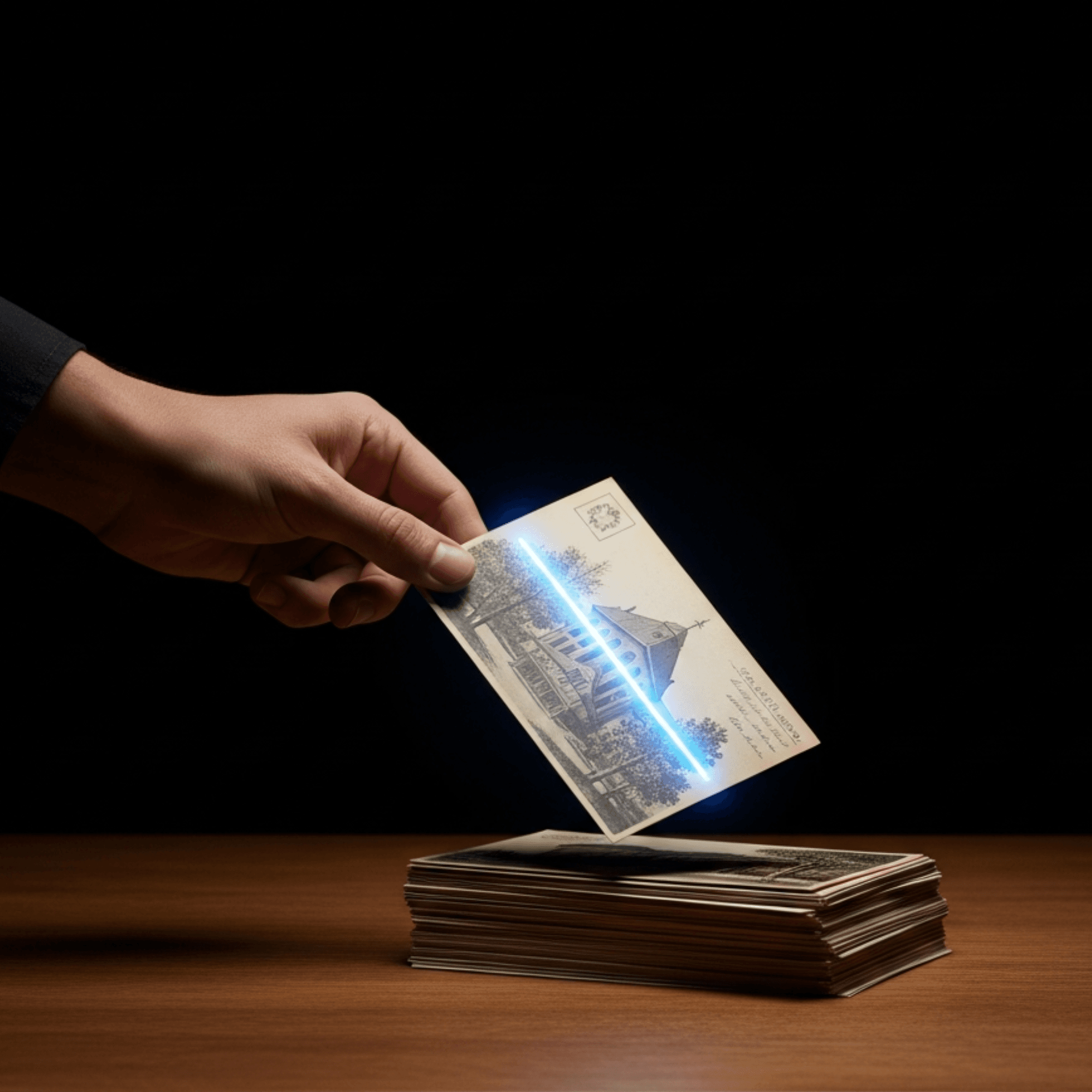 Digital archiving of postcards